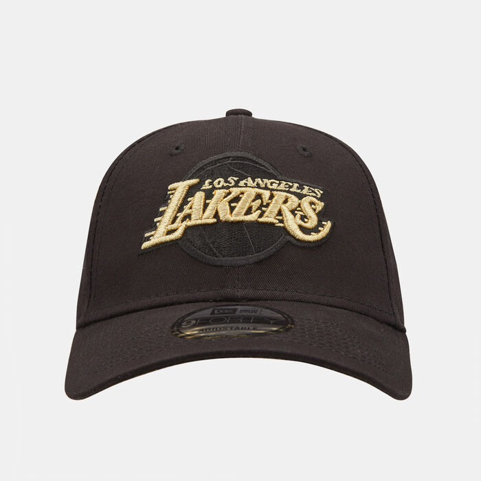 New Era Men's Metallic LA Lakers 9FORTY Cap Black New Era Men's Metallic LA Lakers 9FORTY Cap Black image number 0