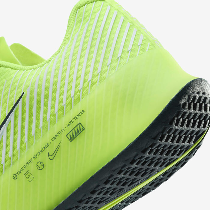 Nike Men's Air Zoom Vapor 11 Hard Court Tennis Shoes yellow Nike Men's Air Zoom Vapor 11 Hard Court Tennis Shoes yellow image number 7