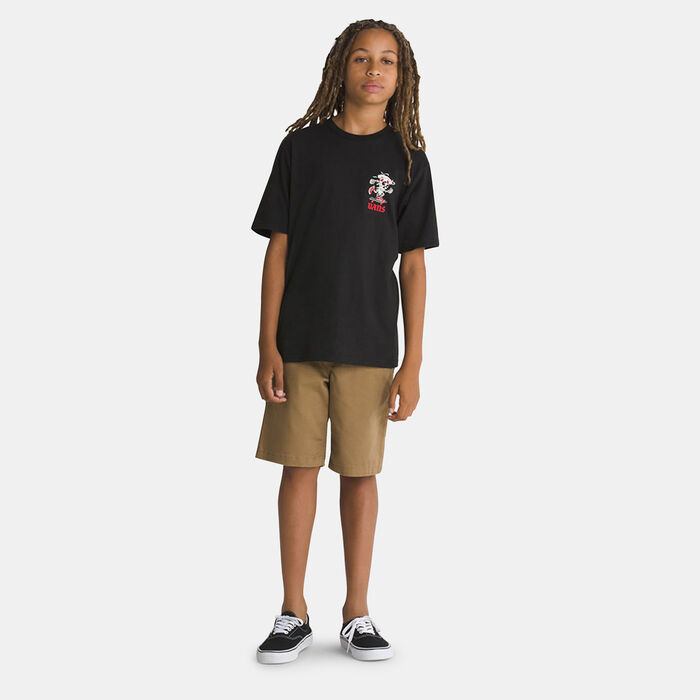 Vans Kids' Pizza Skull T-Shirt Black image number 2