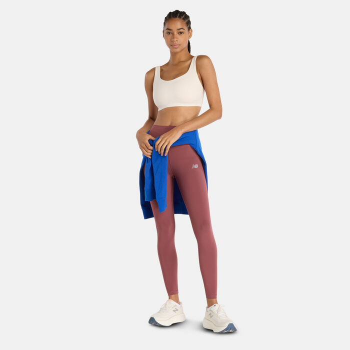New Balance Women's Sleek Training Leggings Brown image number 2