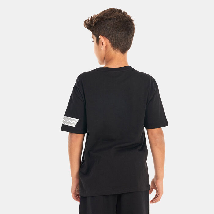 EA7 Emporio Armani Kids' 7 Lines Logo T-Shirt Black EA7 Emporio Armani Kids' 7 Lines Logo T-Shirt Black image number 1