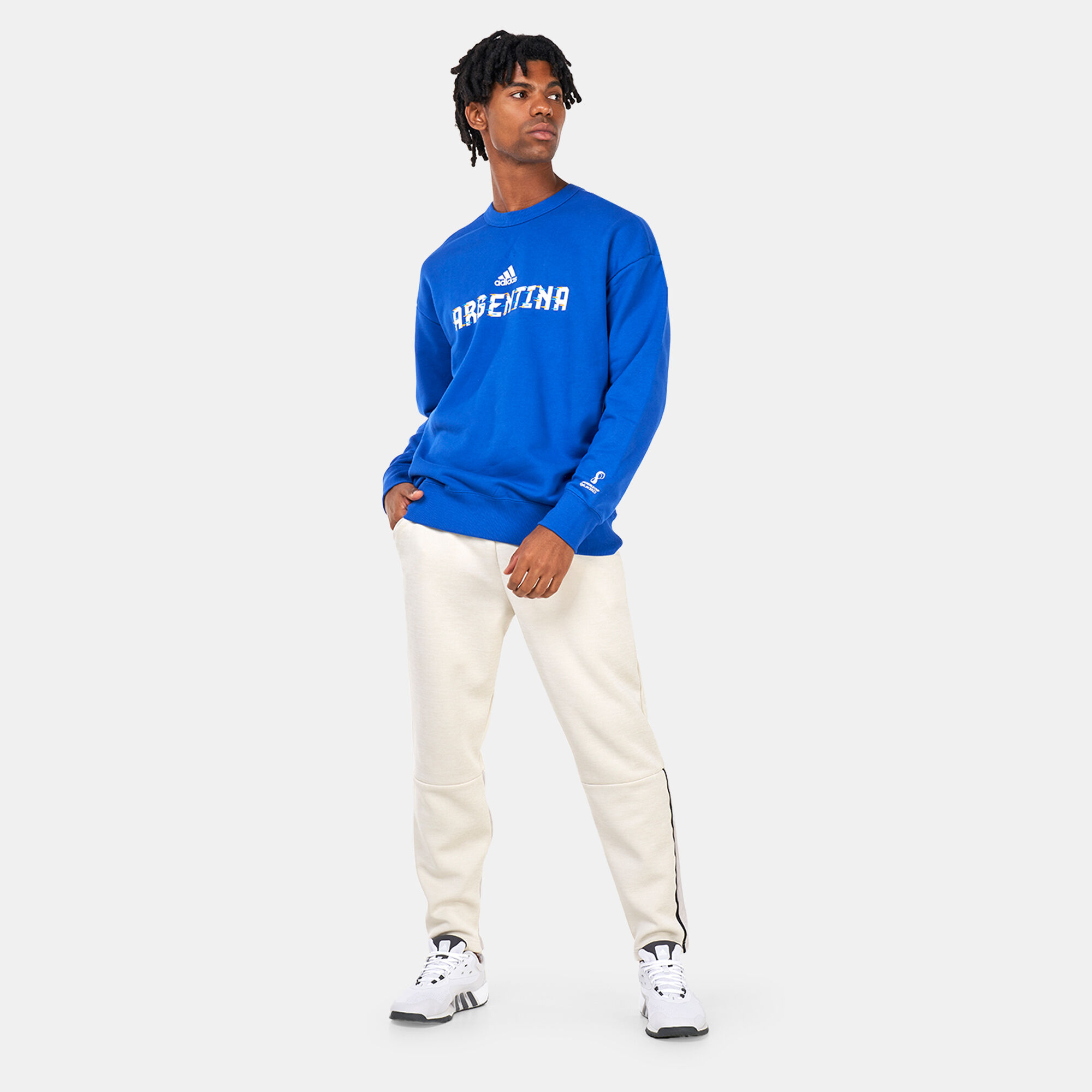Buy adidas Men s FIFA World Cup 2022 Argentina Sweatshirt Blue in
