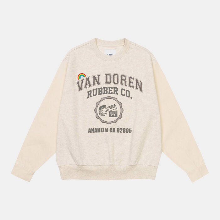 Vans Women's Anaheim Sidewall Sweatshirt Beige image number 0