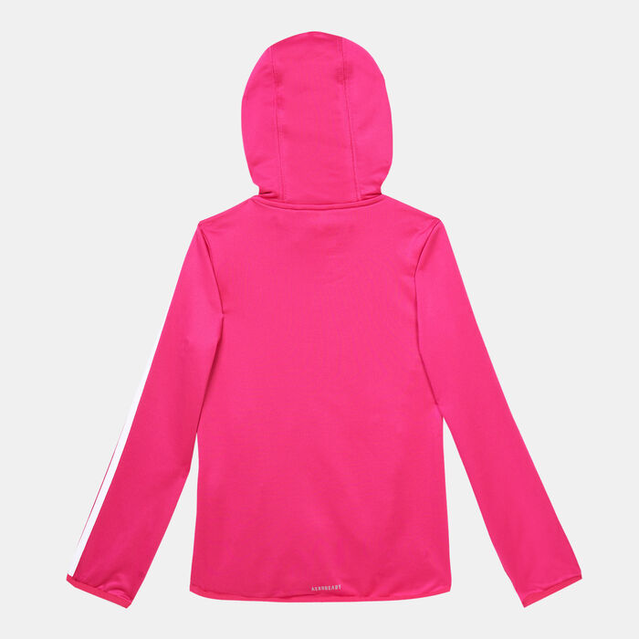 adidas Kids' 3-Stripes Designed To Move Jacket Pink adidas Kids' 3-Stripes Designed To Move Jacket Pink image number 1