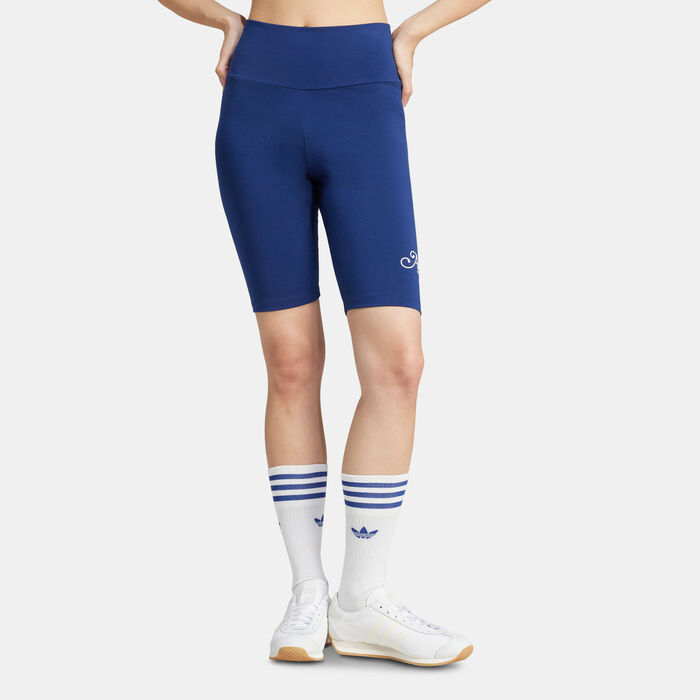 adidas Originals Women's Short Leggings Blue adidas Originals Women's Short Leggings Blue image number 0