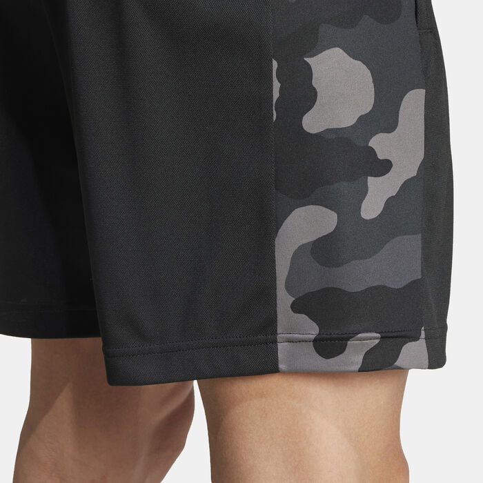 adidas Men's Train Essentials Camo Training Shorts Black adidas Men's Train Essentials Camo Training Shorts Black image number 4