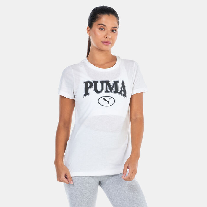 PUMA Women's SQUAD Graphic T-Shirt White PUMA Women's SQUAD Graphic T-Shirt White image number 0