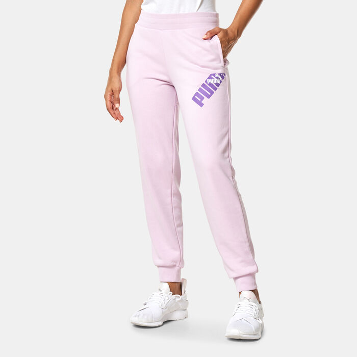 PUMA Women's POWER Sweatpants Pink PUMA Women's POWER Sweatpants Pink image number 0