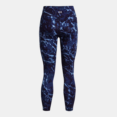 Under Armour Women's Project Rock Crossover Lets Go Printed Ankle Leggings Blue Under Armour Women's Project Rock Crossover Lets Go Printed Ankle Leggings Blue