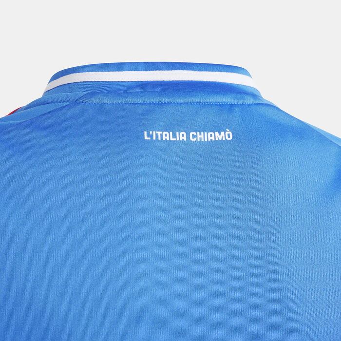adidas Kids' Italy Replica Home Football Jersey - 2024 Blue adidas Kids' Italy Replica Home Football Jersey - 2024 Blue image number 3