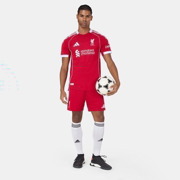 adidas Men's Liverpool 25/26 Home Authentic Football Jersey Red adidas Men's Liverpool 25/26 Home Authentic Football Jersey Red image number 2
