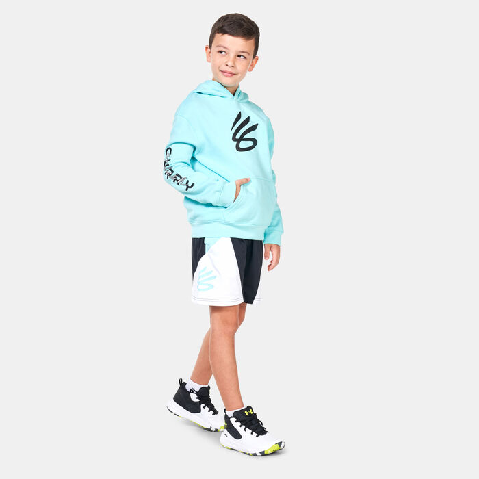Under Armour Kids' Curry Splash Hoodie (Older Kids) Blue image number 2