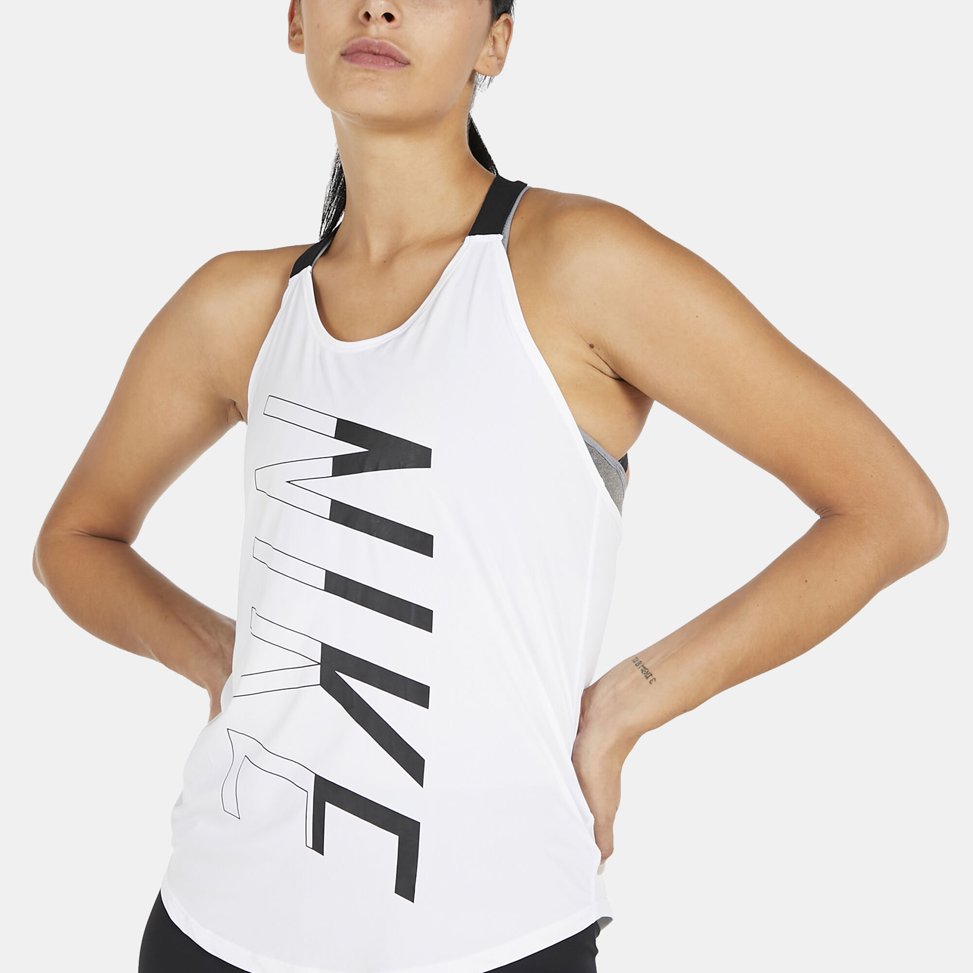 Buy Nike Women s Breathe Elastika Tank Top White in KSA SSS