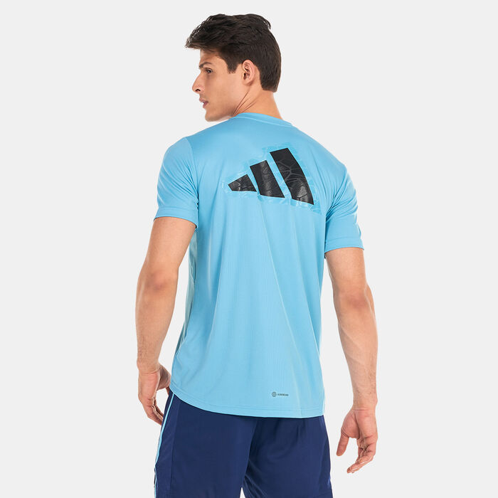 adidas Men's Workout Base T-Shirt Blue adidas Men's Workout Base T-Shirt Blue image number 1