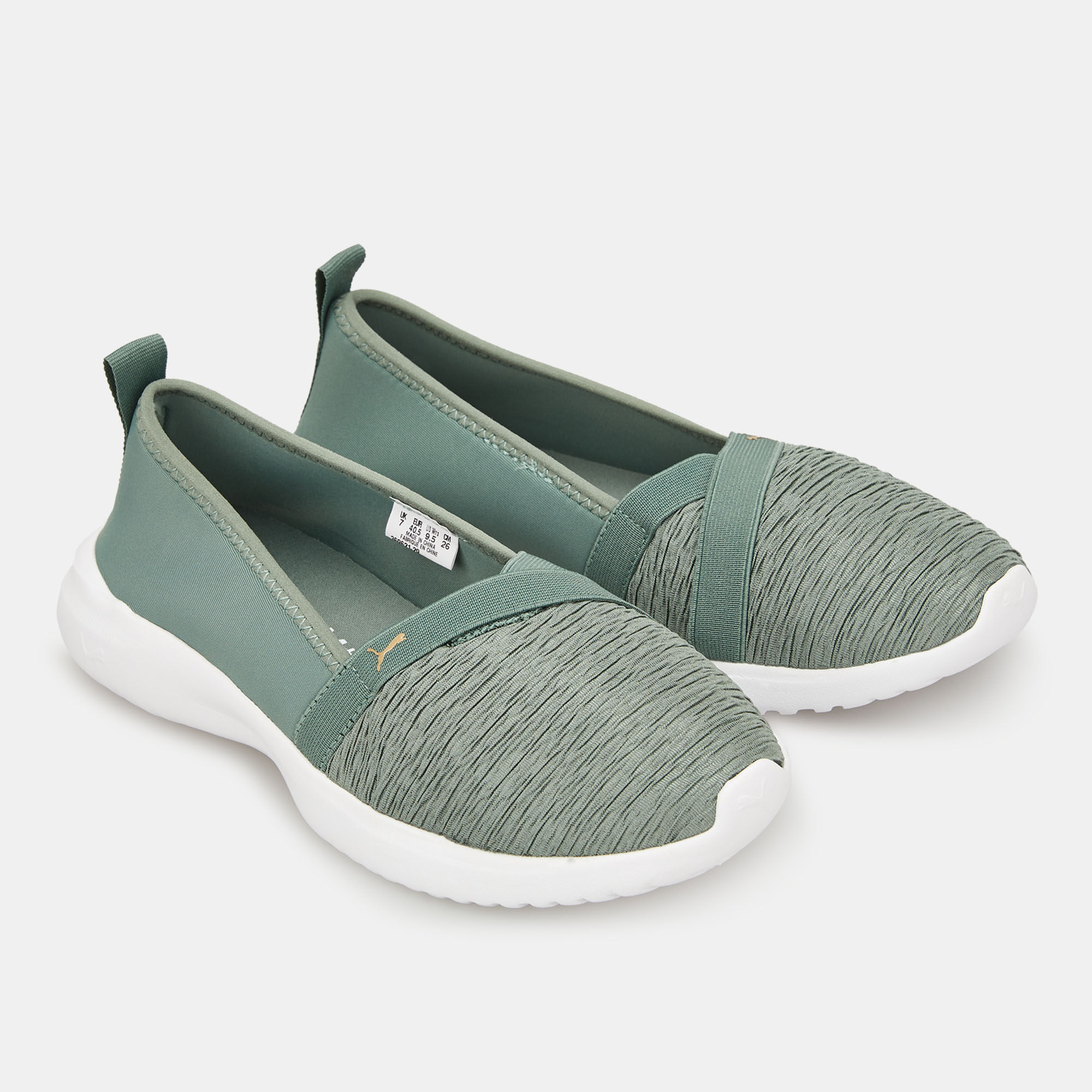 Puma slip ons green women online