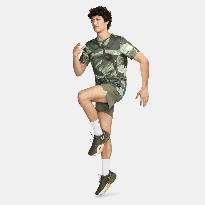 Nike Men's Dri-FIT Camo Allover Print T-Shirt Green Nike Men's Dri-FIT Camo Allover Print T-Shirt Green image number 2