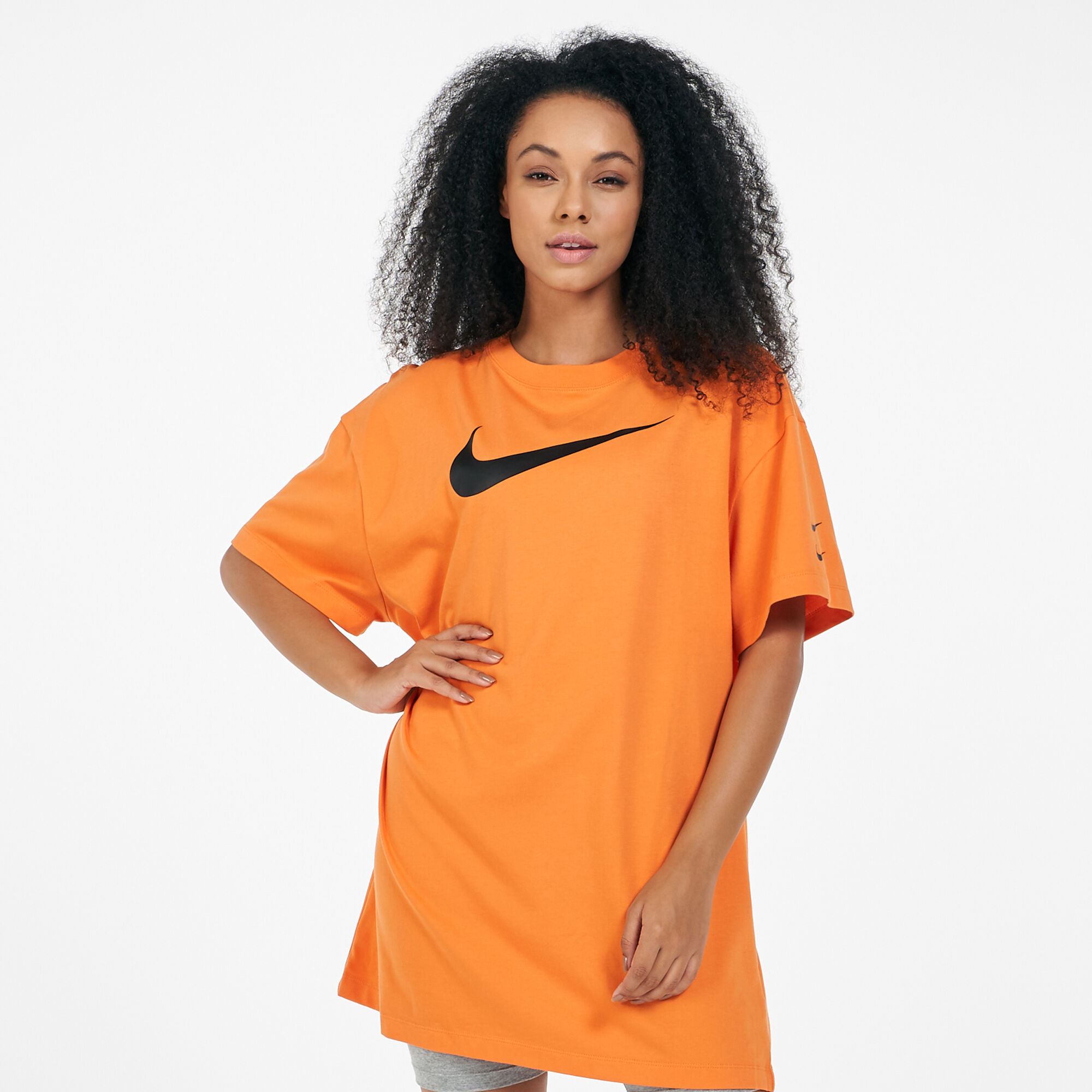 Orange nike t discount shirt dress