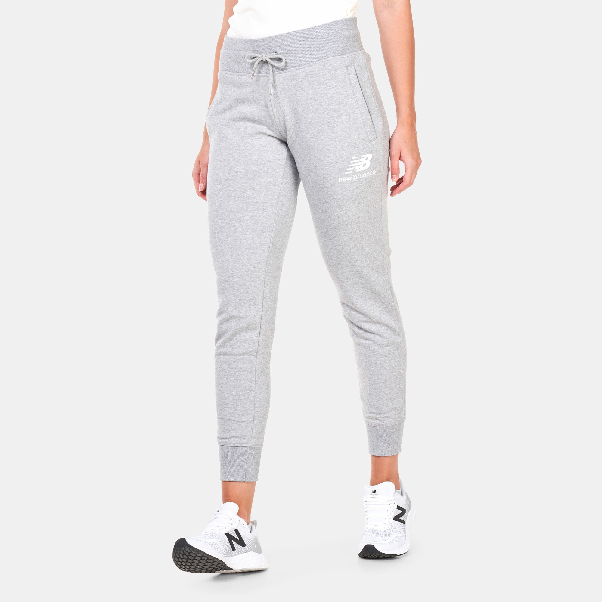 Buy New Balance Women's Essentials French Terry Sweatpants Blue in KSA -SSS