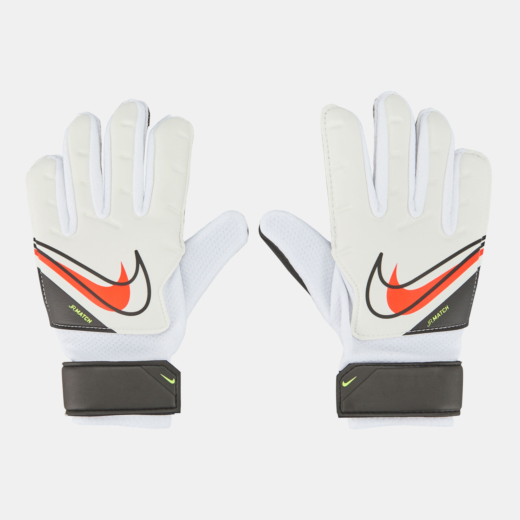 Buy Nike Kids Goalkeeper Match Football Gloves White in KSA SSS