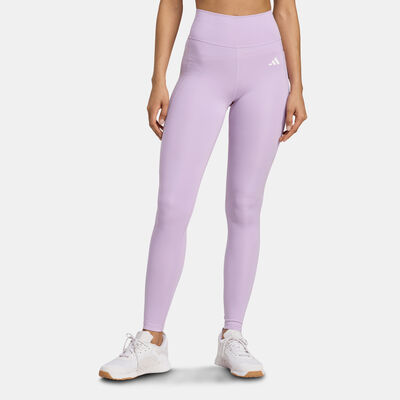 adidas Women's Optime Essentials Training Leggings Purple