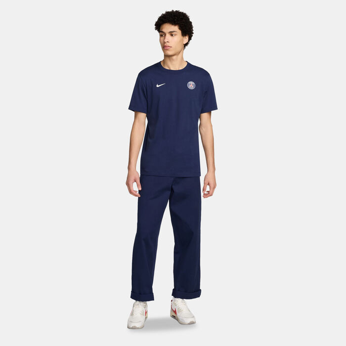 Nike Men's Paris Saint-Germain Essential T-Shirt Blue image number 2