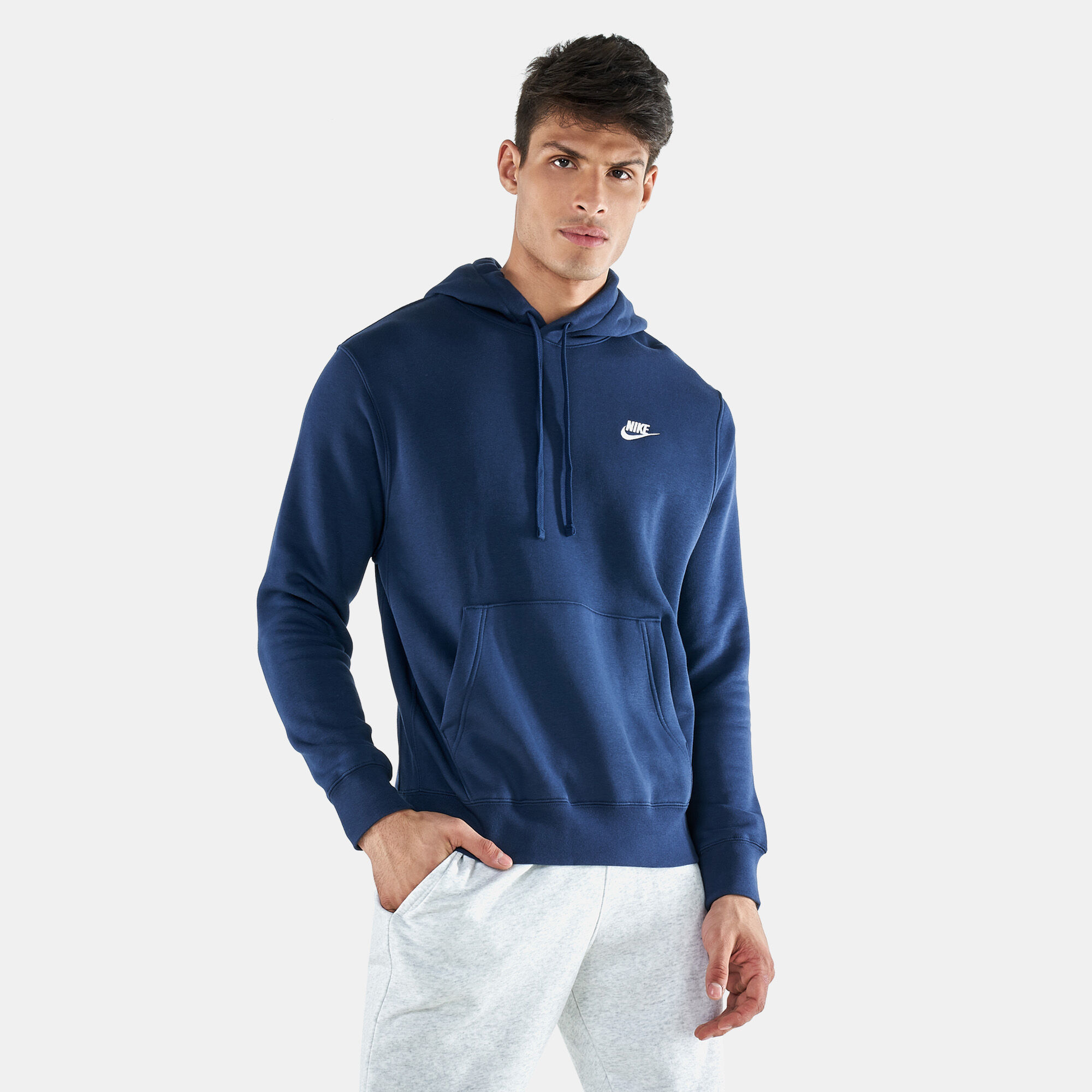 Sportswear Club Fleece Pullover Hoodie Blue Nike in KSA SSS