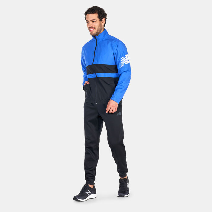 New Balance Men's Tenacity Woven Jacket Blue New Balance Men's Tenacity Woven Jacket Blue image number 2