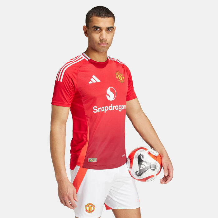 adidas Men's Manchester United 24/25 Home Authentic Football Jersey Red adidas Men's Manchester United 24/25 Home Authentic Football Jersey Red image number 2