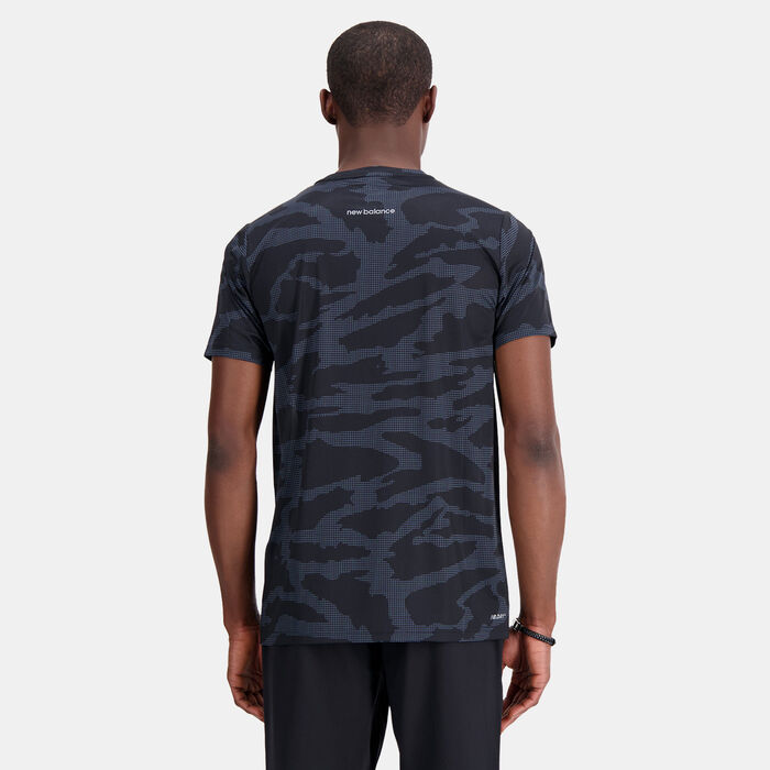 New Balance Men's Printed Accelerate T-Shirt Multi-Color New Balance Men's Printed Accelerate T-Shirt Multi-Color image number 1