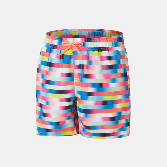 Speedo Kids' Digital Printed Swimming Shorts Blue Speedo Kids' Digital Printed Swimming Shorts Blue image number 0