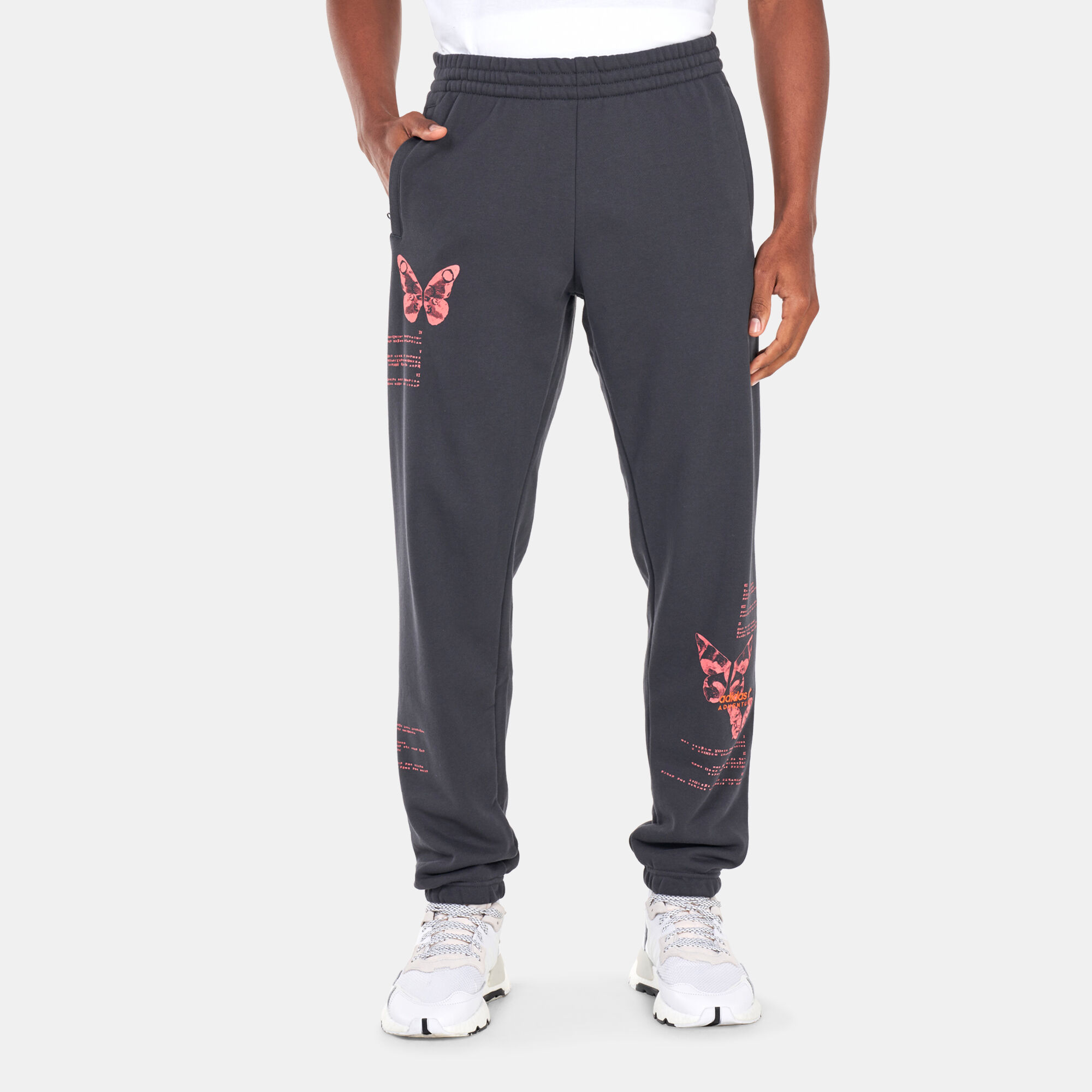 Grey butterfly sweatpants best sale