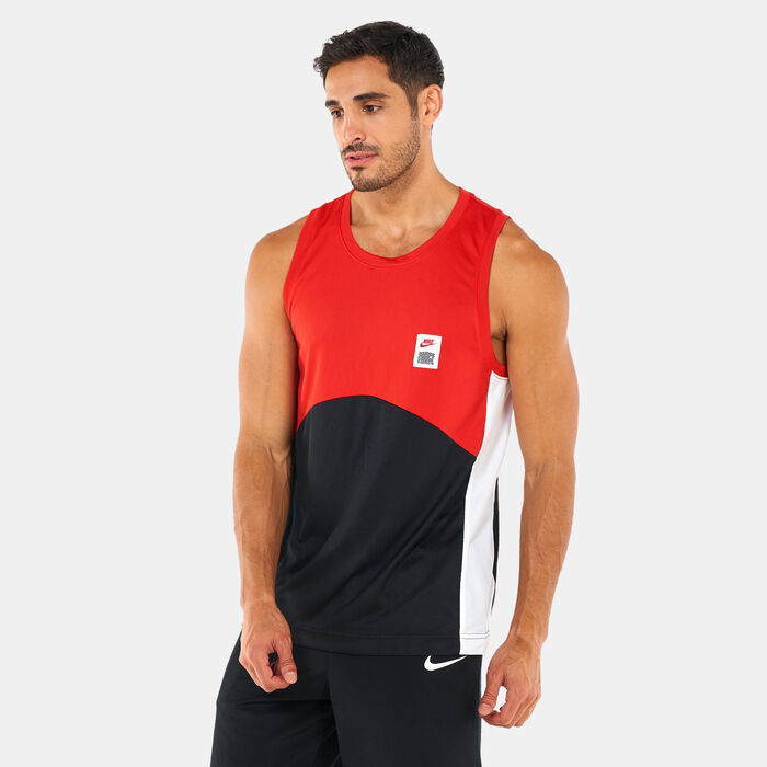 Nike Men's Starting 5 Dri-FIT Basketball Jersey Red image number 0