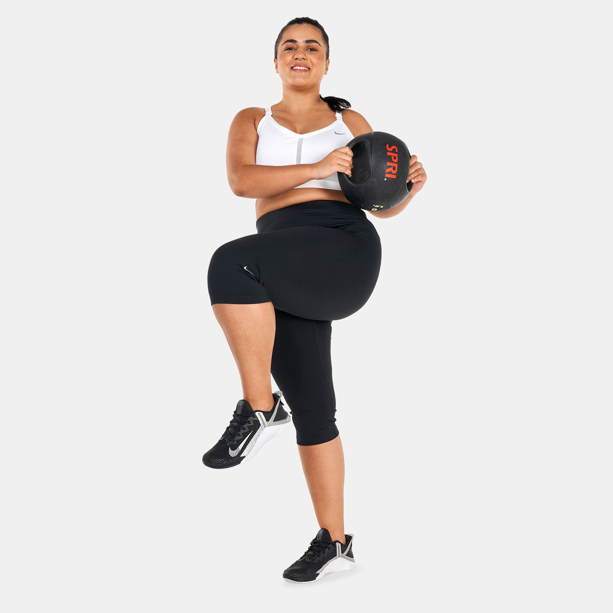 Buy Nike Women s One Dri FIT Mid Rise Capri Leggings Plus Size