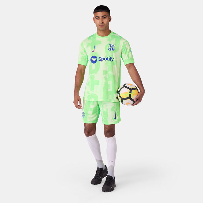 Nike Men's FC Barcelona 24/25 Third Replica Football Shorts Green Nike Men's FC Barcelona 24/25 Third Replica Football Shorts Green image number 2
