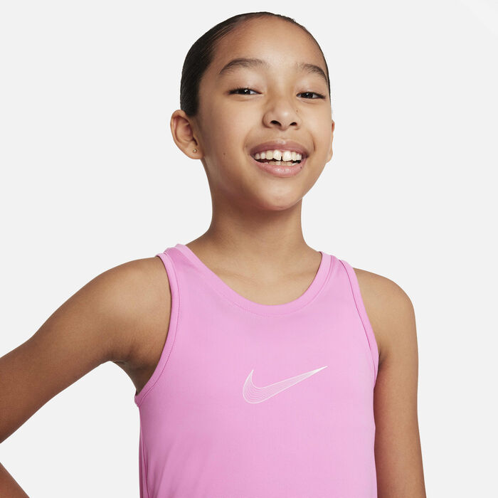 Nike Kids' Dri-FIT One Training Tank Pink image number 2