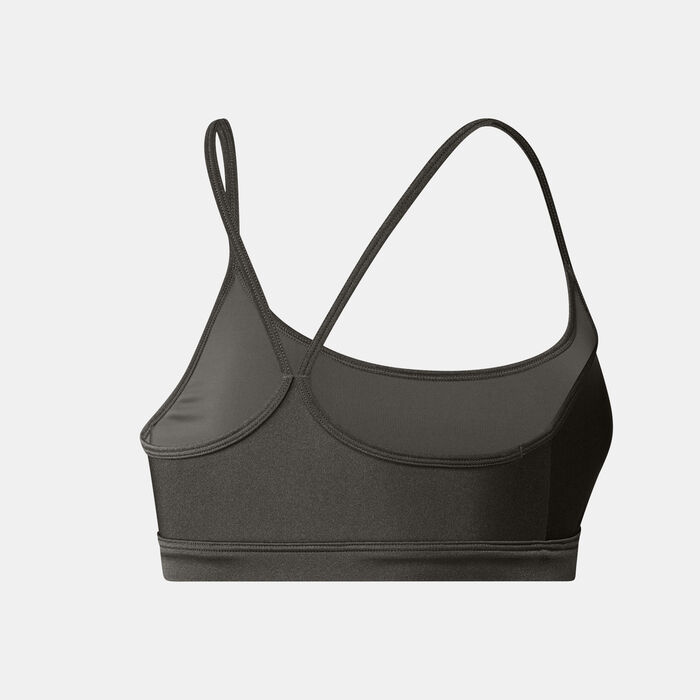 adidas Women's Aeroreact Shiny Light-Support Training Sports Bra Green adidas Women's Aeroreact Shiny Light-Support Training Sports Bra Green image number 1