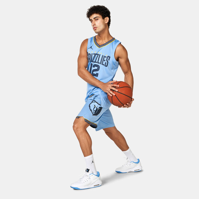 Jordan Men's 24/25 NBA Memphis Grizzlies Statement Edition Swingman Basketball Shorts Blue Jordan Men's 24/25 NBA Memphis Grizzlies Statement Edition Swingman Basketball Shorts Blue image number 2