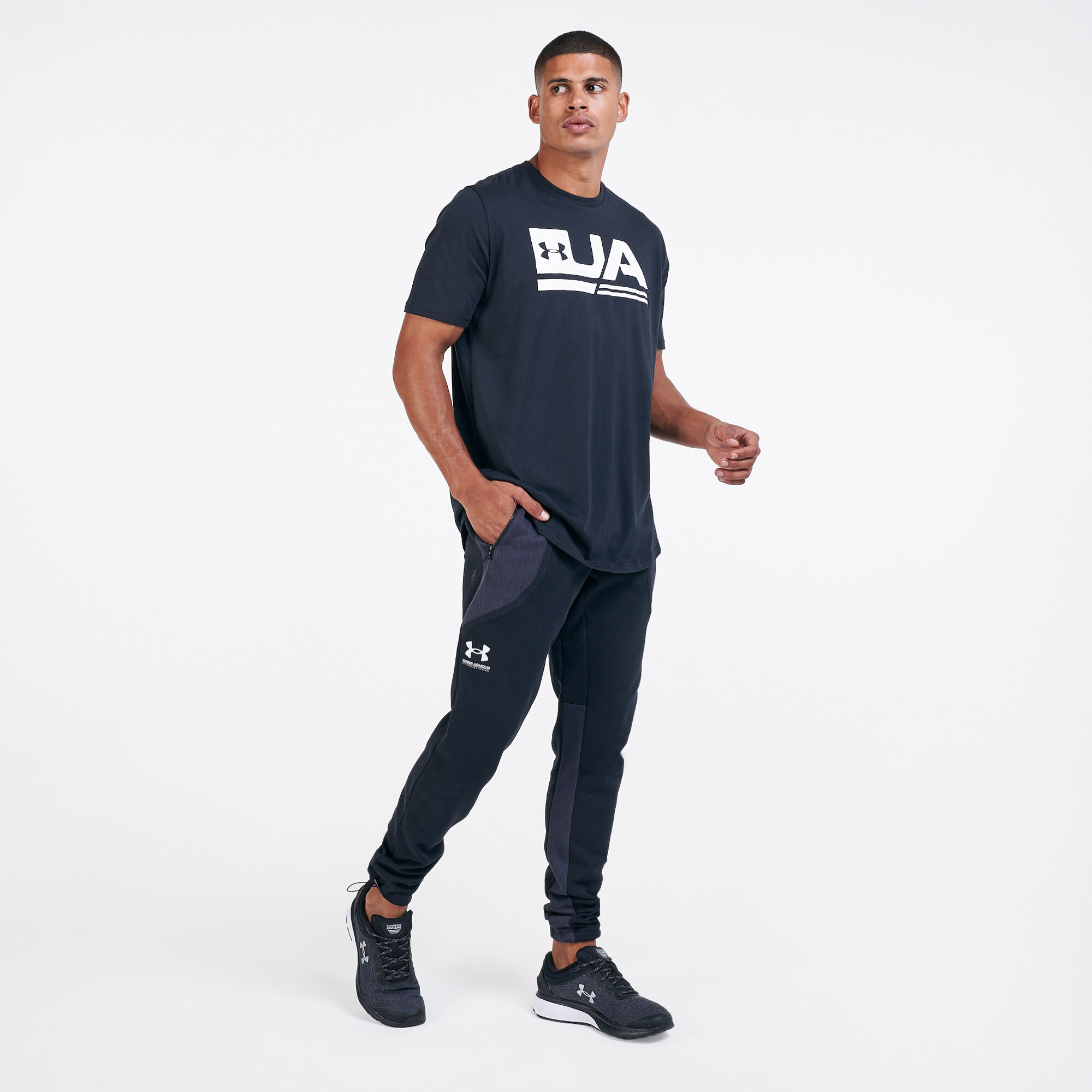 under armour men's rival fleece textured pants