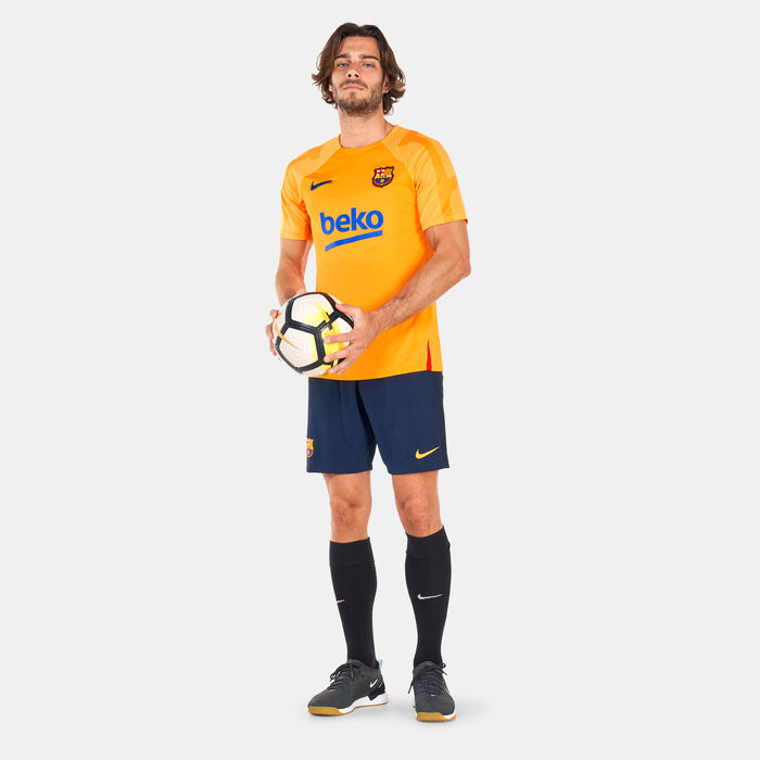 Nike Men's F.C. Barcelona Dri-FIT Strike T-Shirt Orange Nike Men's F.C. Barcelona Dri-FIT Strike T-Shirt Orange image number 2