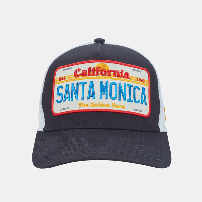 New Era Men's License Plate Trucker Cap Blue New Era Men's License Plate Trucker Cap Blue image number 0