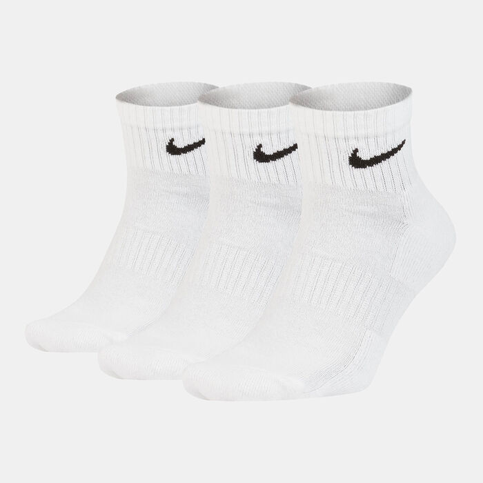 Nike Everyday Cushion Ankle Socks (3 Pairs) White image number 0