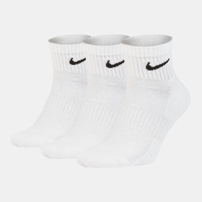 Nike Everyday Cushion Ankle Socks (3 Pairs) White Nike Everyday Cushion Ankle Socks (3 Pairs) White