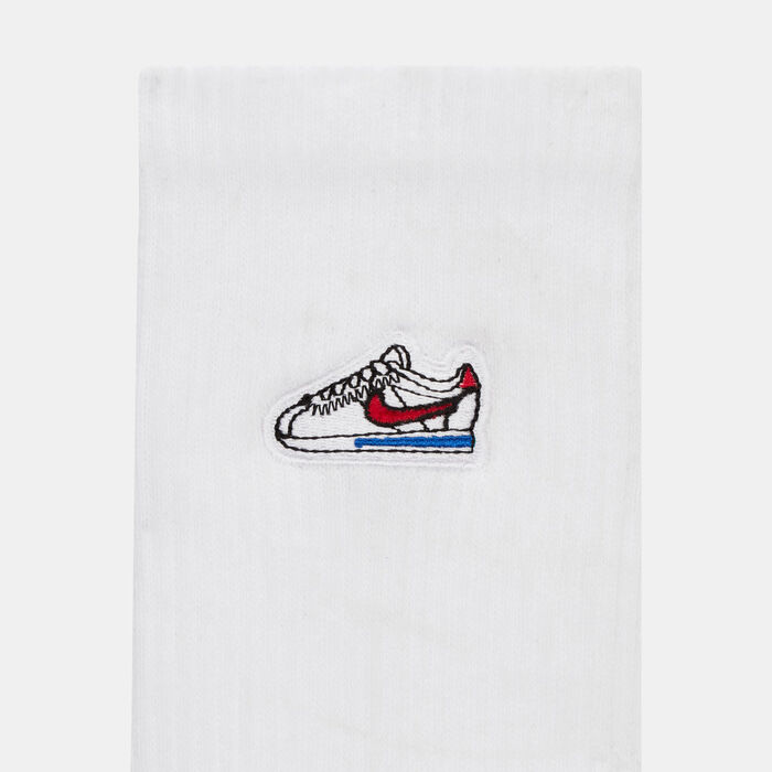 Nike Men's Everyday Cushioned Crew Socks (1 Pair) White Nike Men's Everyday Cushioned Crew Socks (1 Pair) White image number 3