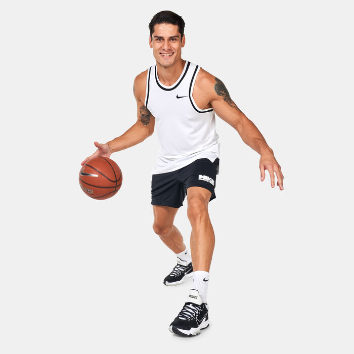 Nike Men's Dri-FIT Standard Issue Basketball Shorts Grey Nike Men's Dri-FIT Standard Issue Basketball Shorts Grey image number 3
