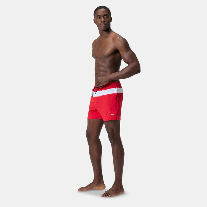 Speedo Men's Colourblock Volley Swimming Shorts Red Speedo Men's Colourblock Volley Swimming Shorts Red image number 2
