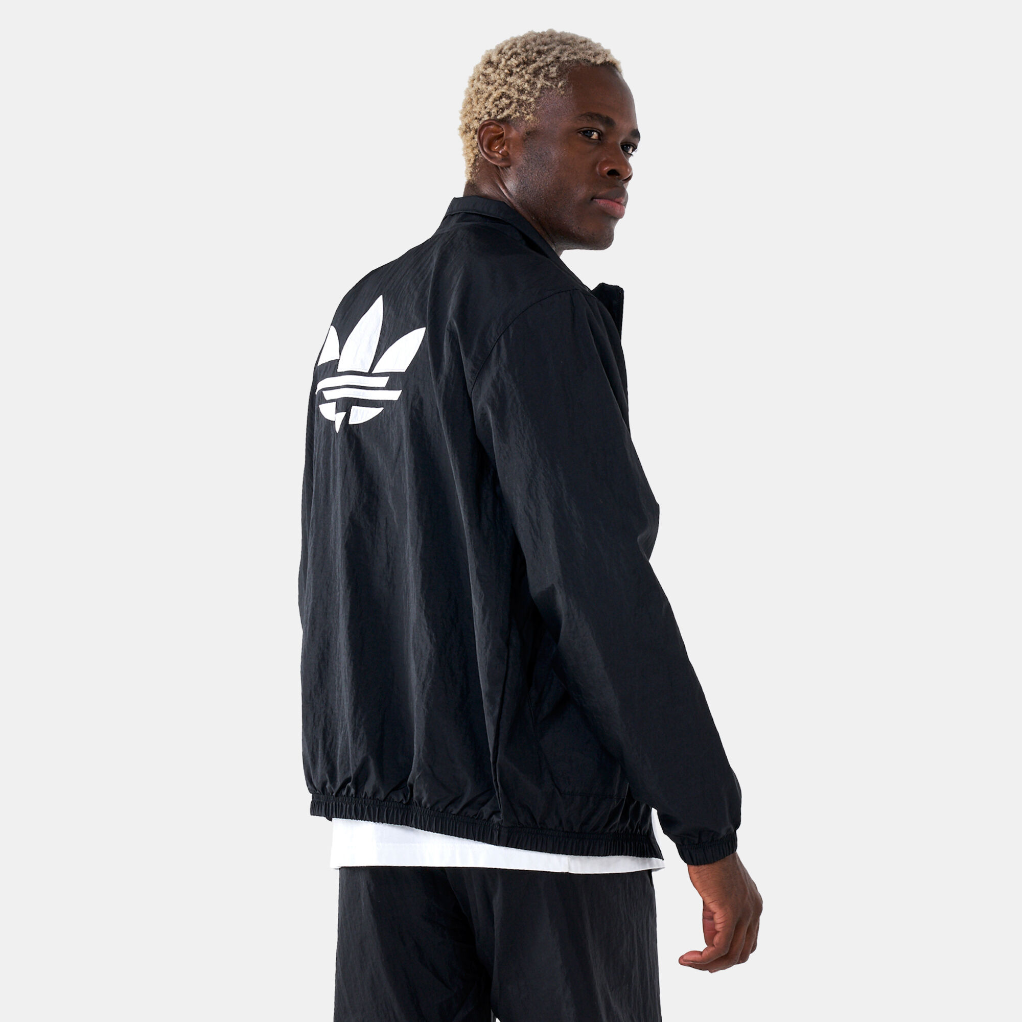 Adidas trefoil track top on sale