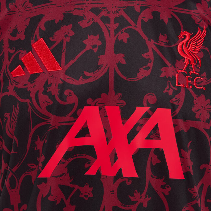 adidas Men's Liverpool FC 25/26 Pre-Match Football Top Black adidas Men's Liverpool FC 25/26 Pre-Match Football Top Black image number 2