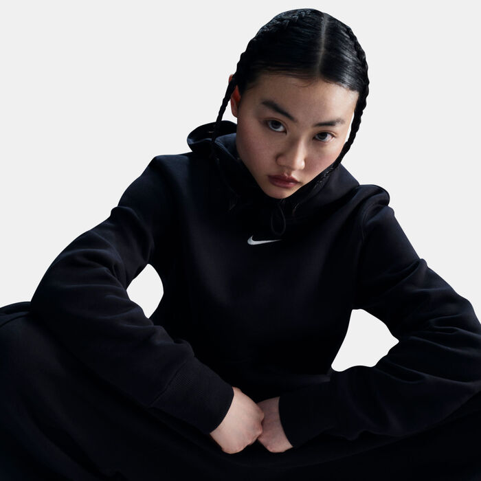 Nike Women's Sportswear Phoenix Fleece Hoodie Black Nike Women's Sportswear Phoenix Fleece Hoodie Black image number 3