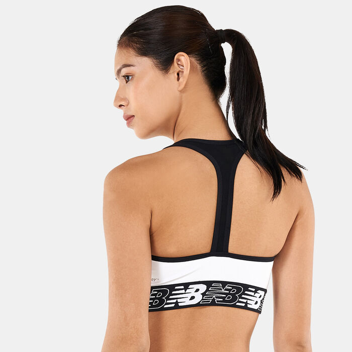 New Balance Women's 3.0 Pace Sports Bra Black New Balance Women's 3.0 Pace Sports Bra Black image number 1