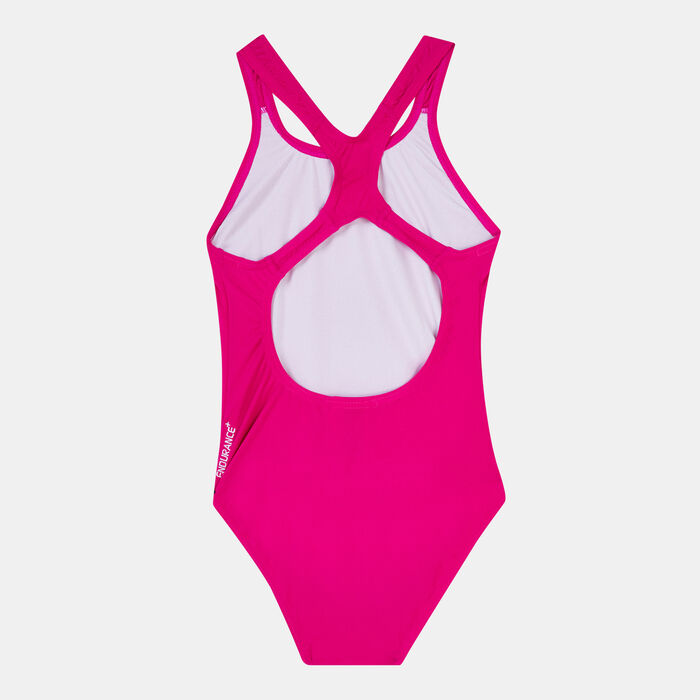 Speedo Kids' Essential Endurance® Plus Medalist Swimsuit Pink Speedo Kids' Essential Endurance® Plus Medalist Swimsuit Pink image number 1
